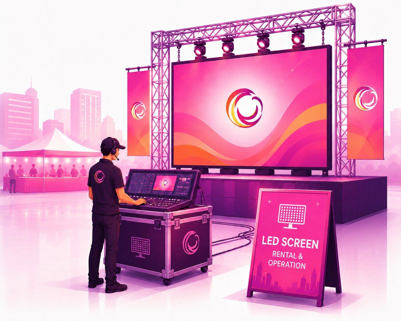 LED Screen Rental &amp; Operation